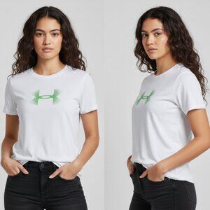 Women’s Under Armour Light Green Logo Shirt Size Small